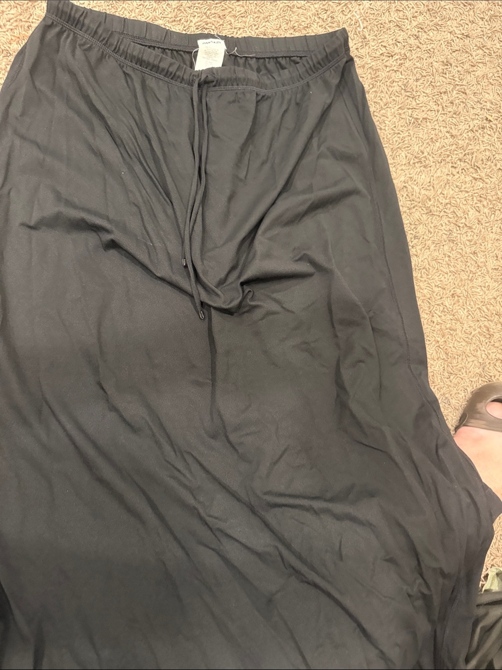 Danskin Black Drawstring Maxi Skirt